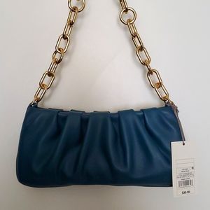 A. new day  Purse - Teal w/Gold Chain  NWT